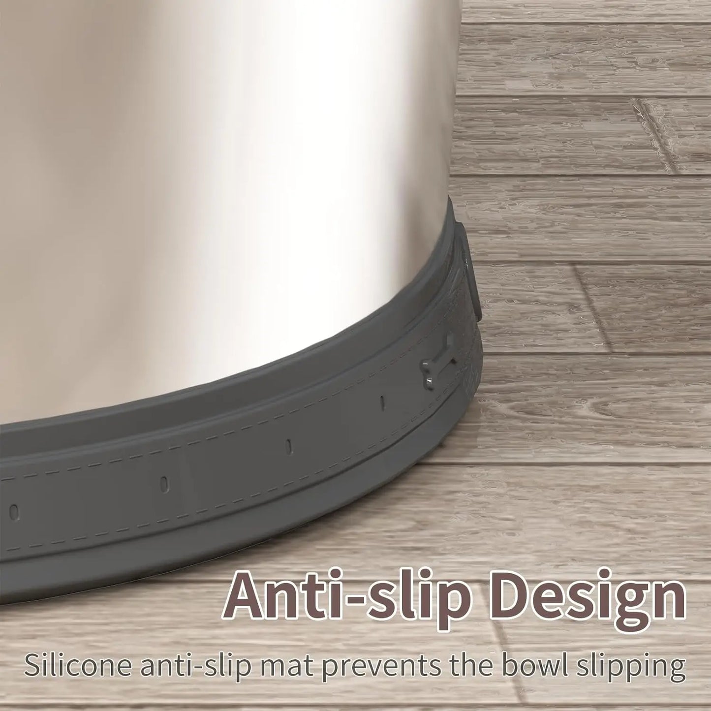10L No Spill Dog Water Bowl with Slow Feeder, Large Capacity Stainless Steel Pet Dispenser
