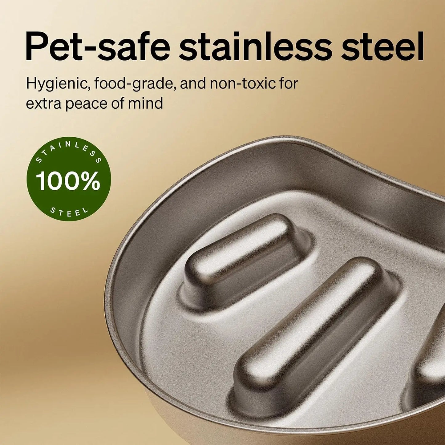 Automatic Pet Feeder with Camera, Slow Feed Bowl, 1080P HD Video Night Vision, WiFi Two-Way Audio