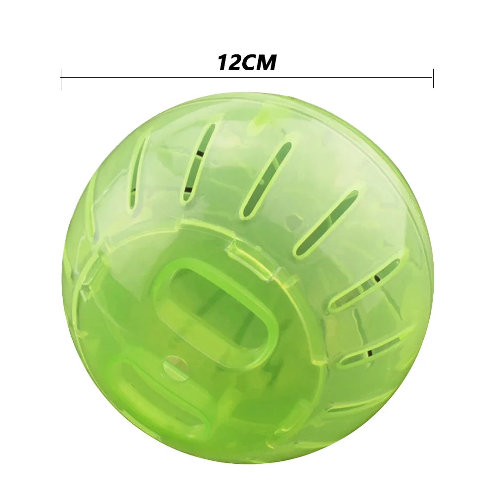 Clear Plastic Pet Rodent Mini Jogging Ball Hamster Exercise Running Ball Toys Small Animal Toy Play House Exercise Toy