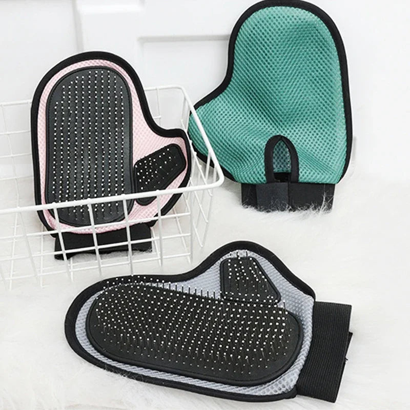 Pet Supplies bath massage jerking gloves Cat Dog Massage Bathing Cleaning Grooming Supplies Silicone Hair Sticking Removal Brush
