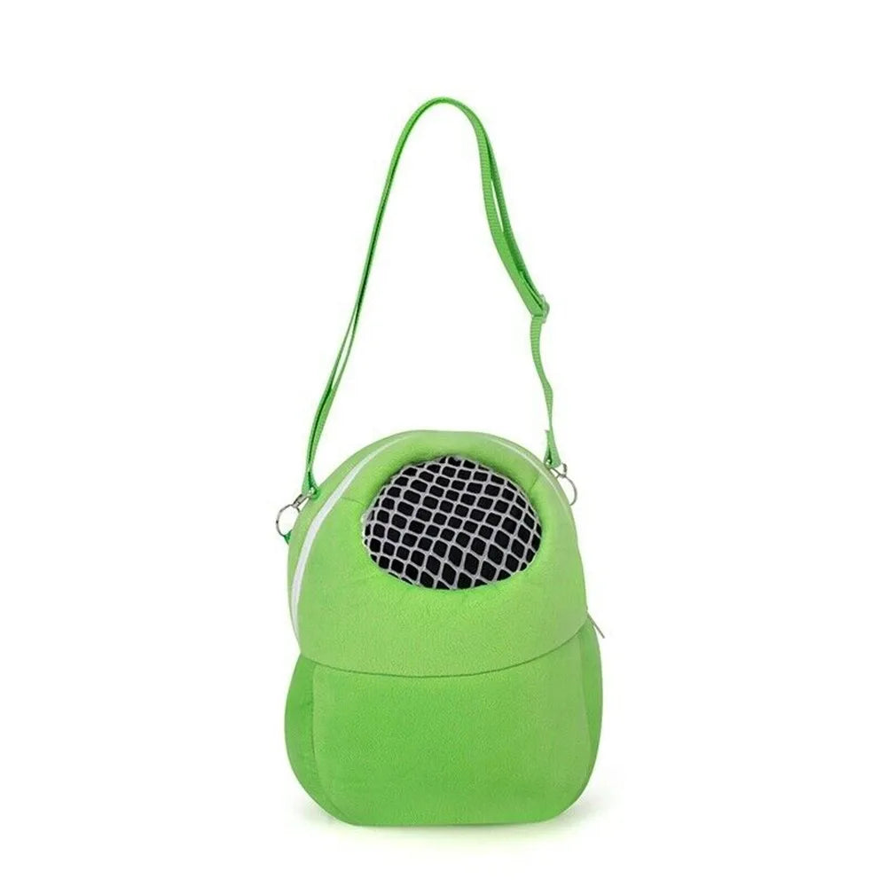 Hamster Travel Carrier Bag Chinchilla Guinea Pig Bunny Breathable Carrier Cage Warm Soft Travel Walking Small Animal Carrier
