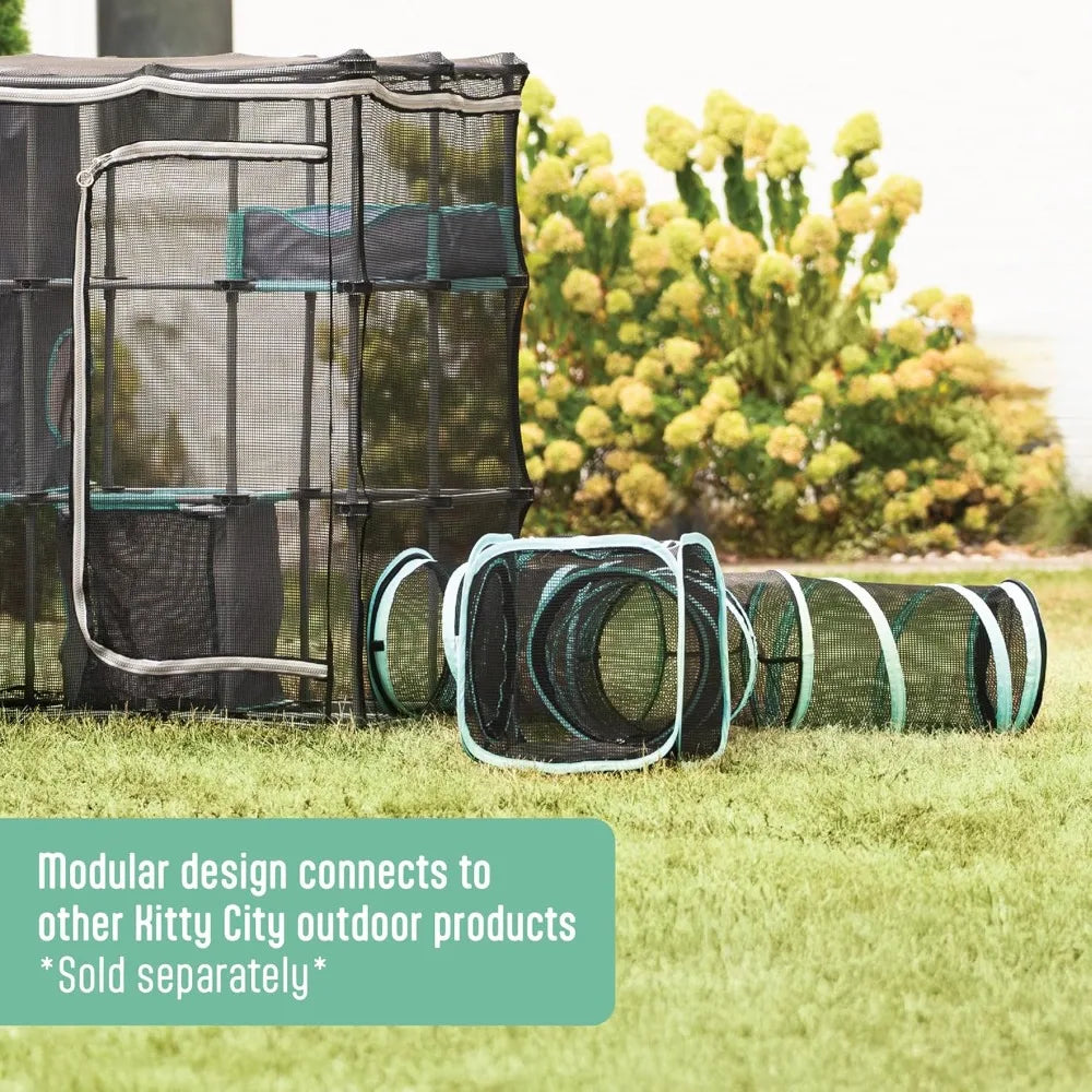 City Outdoor Catio Furniture and Play Kits for Cats, Outdoor Mega Kit