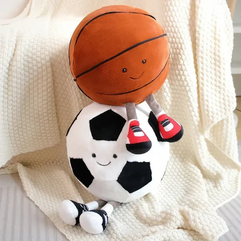 football doll, basketball plush toy, creative football doll, pillow, pet ball, dog and cat interactive toy