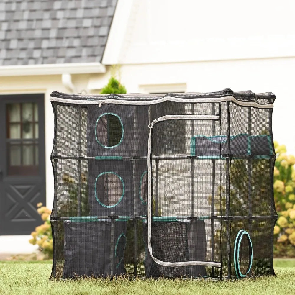 City Outdoor Catio Furniture and Play Kits for Cats, Outdoor Mega Kit