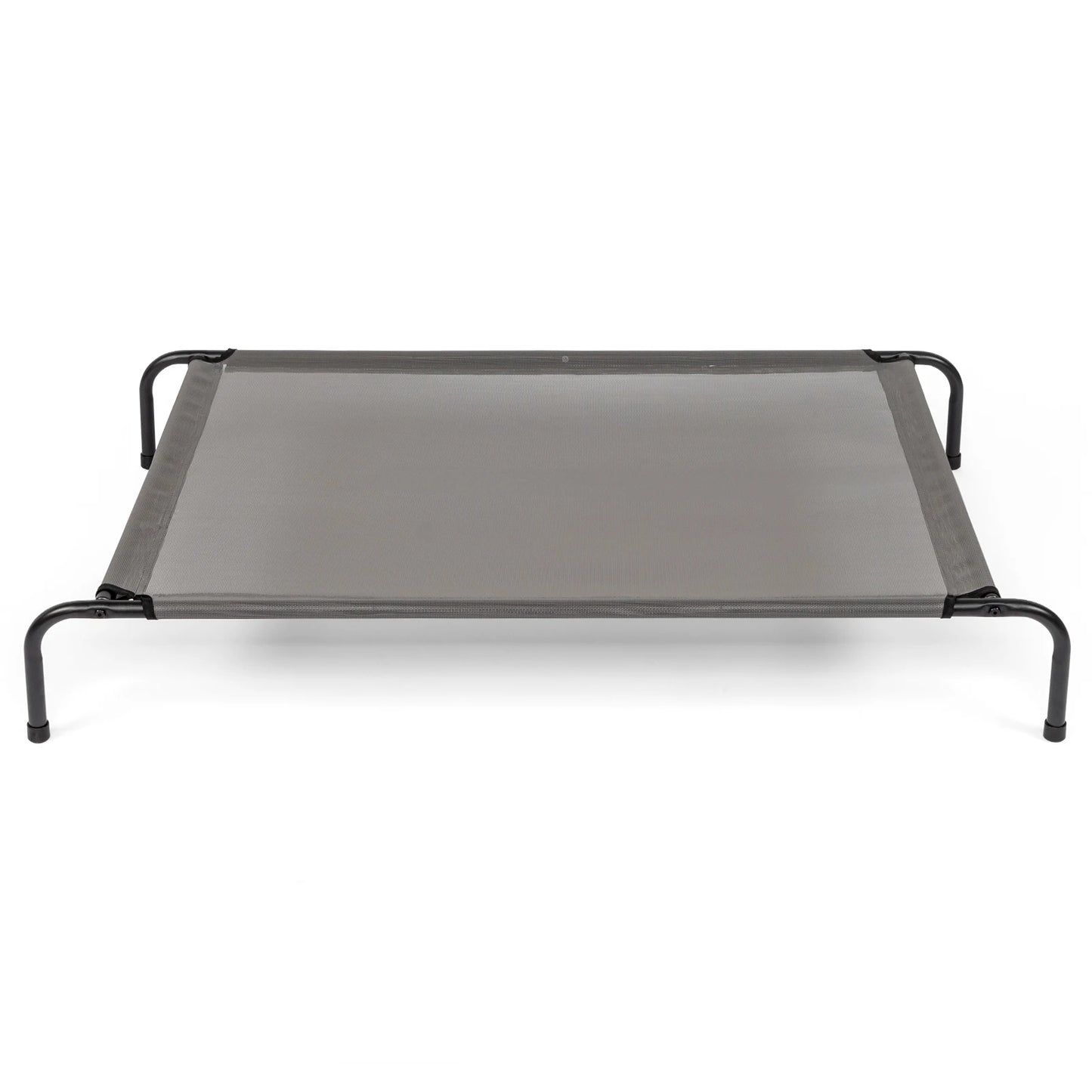 Elevated Dog Bed 43"D X 26"W X 8"H - Gray, Durable Textilene Mesh for Comfort, Breathable Design for Cooling & Joint Support