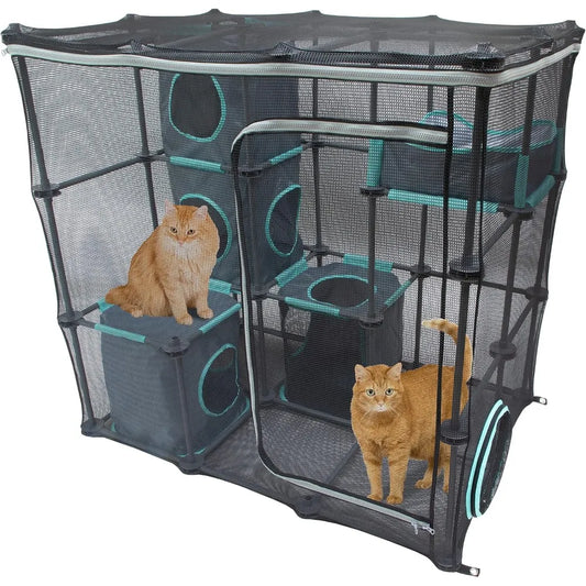 City Outdoor Catio Furniture and Play Kits for Cats, Outdoor Mega Kit