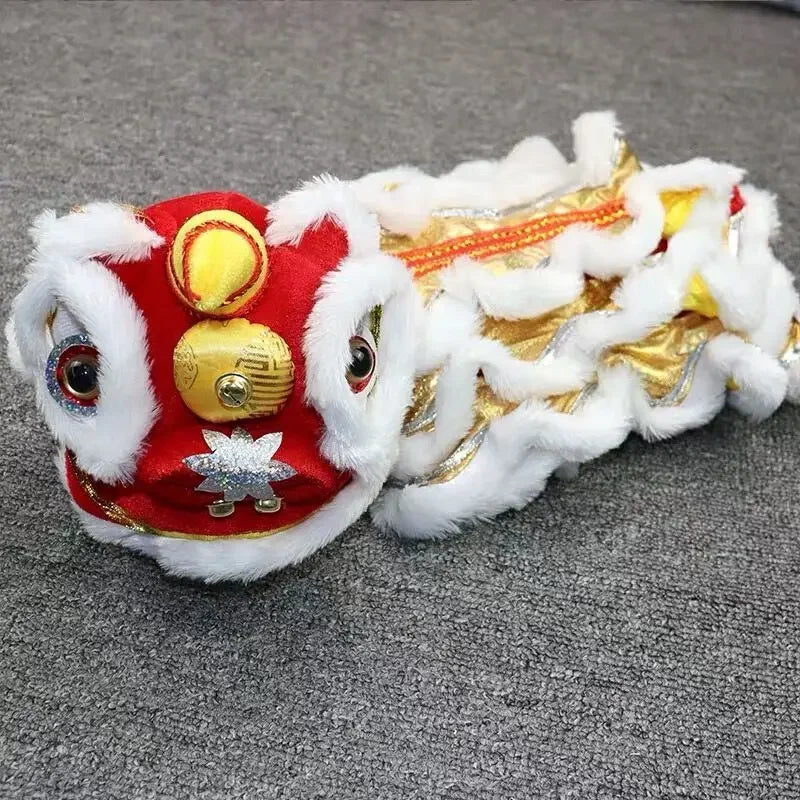 Chinese Style Chinese New Year Visiting Clothing Chinese New Year Lion Dance Pet Clothes Warm Winter Outfits for Cats Dogs