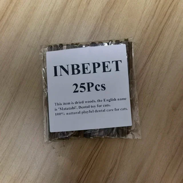 10/15/20/25/50/100Pc Natural Matatabi Pet Cat Snacks Sticks Cleaning Tooth Catnip Cat Toys Actinidia Silvervine Pet Toy for Cats