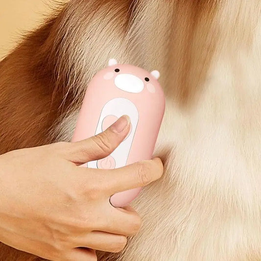 Cat Steamer Brush Pet Grooming Brush With Spray Multifunctional Remover Comb Slicker For Washing Drying Shower Indoor Spa Bath