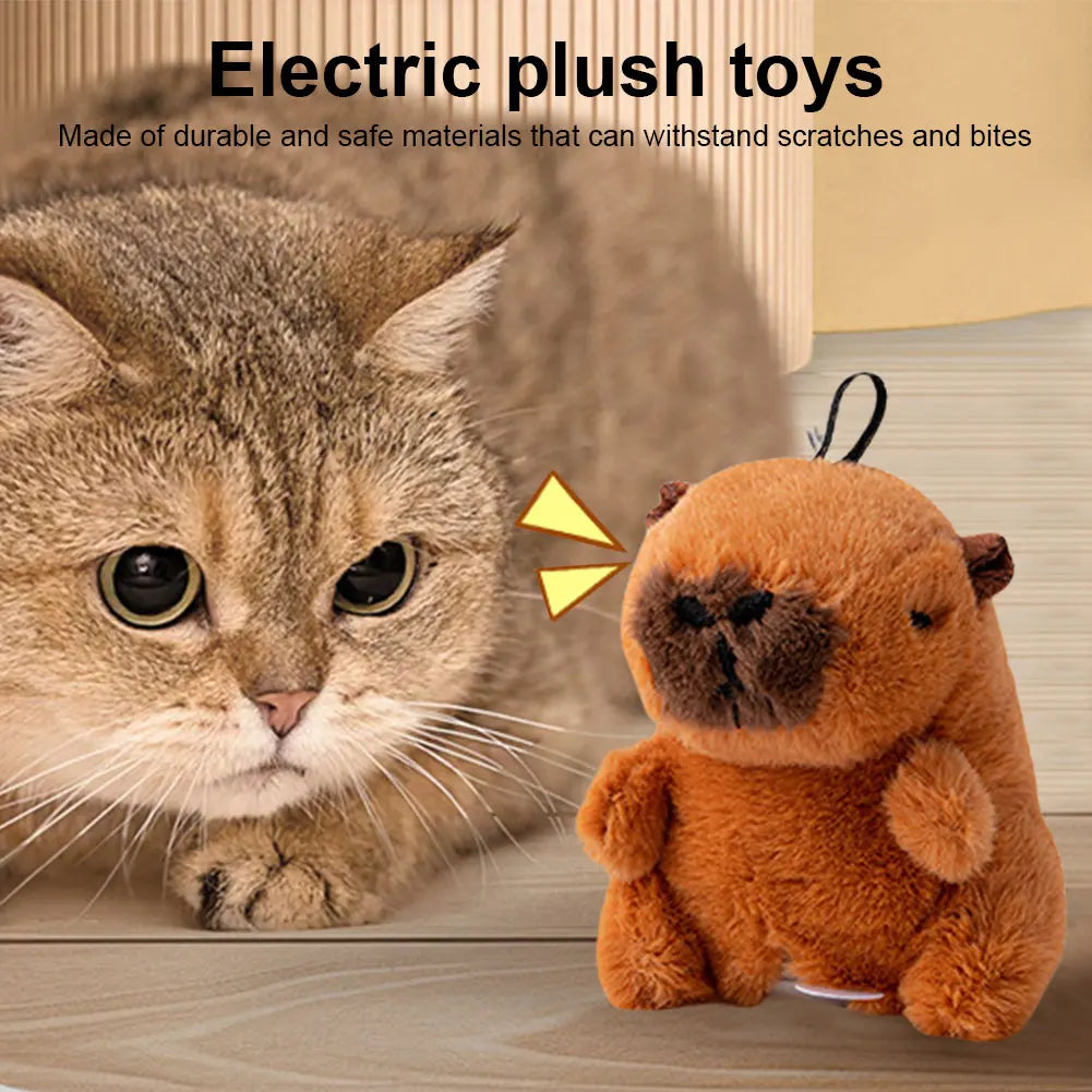Flying Bird Cat Toy Interactive Cat Toys Kitten Chirping Bird Toy Plush Cats Pets Teasing Toys Chirping Flapping Bird(no Flying)
