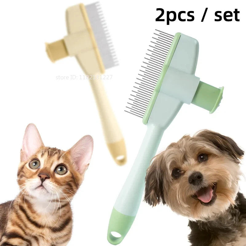 Dog Hair Remover Brush Cat Dog Hair Grooming And Care Comb For Long Hair Pet Removes Hairs Cleaning Bath Brush Supplies