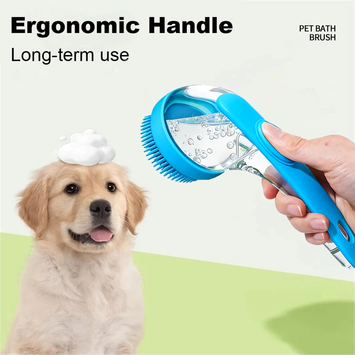 Pet Bath Brush - Soft Bristle Pet Grooming Tool for Dogs And Cats