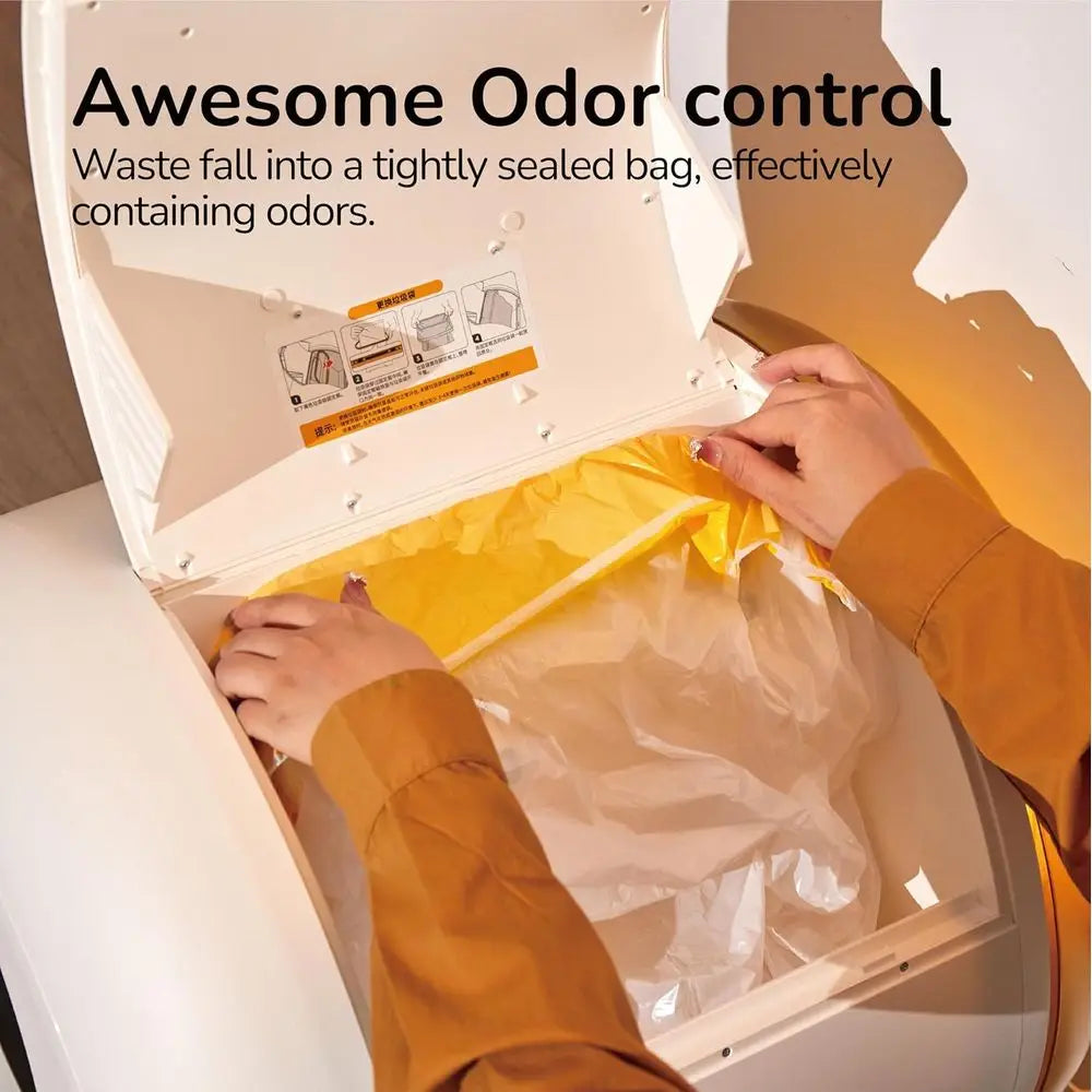 Cleaning Litter Box with APP - Automatic Cat Litter Box or All Your Cats, Odor Control, Spacious Interior and Large Customized