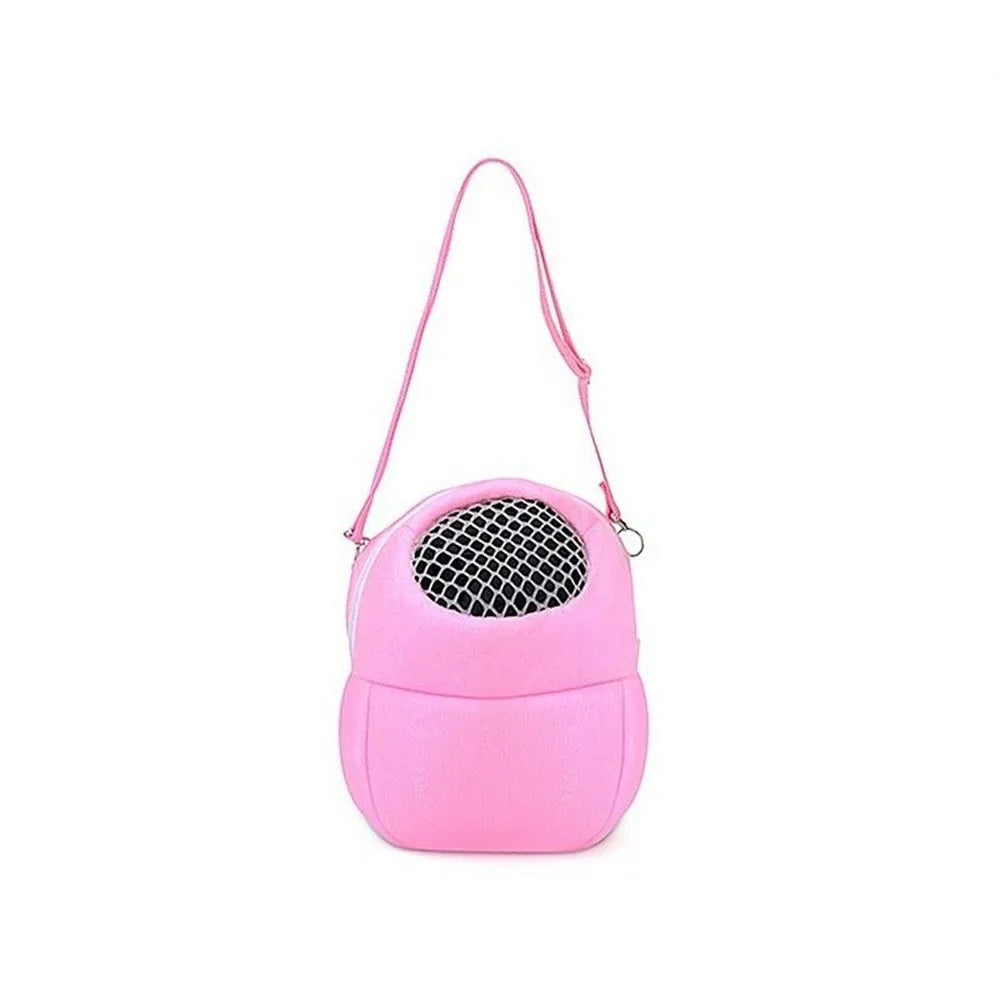 Hamster Travel Carrier Bag Chinchilla Guinea Pig Bunny Breathable Carrier Cage Warm Soft Travel Walking Small Animal Carrier