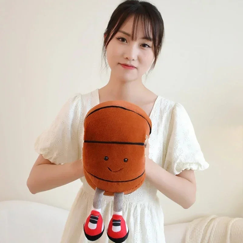 football doll, basketball plush toy, creative football doll, pillow, pet ball, dog and cat interactive toy