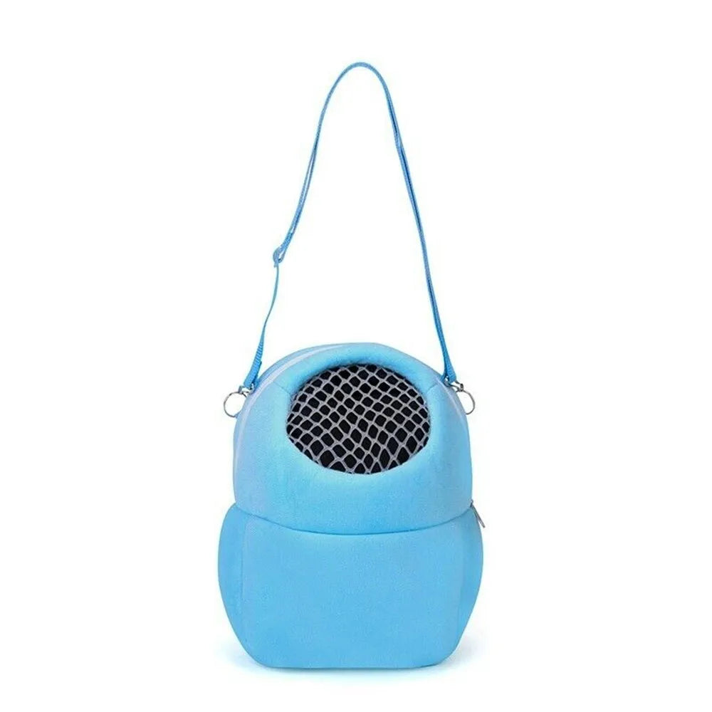 Hamster Travel Carrier Bag Chinchilla Guinea Pig Bunny Breathable Carrier Cage Warm Soft Travel Walking Small Animal Carrier